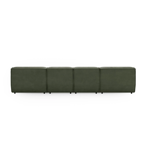 Modulares Ecksofa U Look 5-Sitzer, 380x160 cm, oliv I MONONI.PL