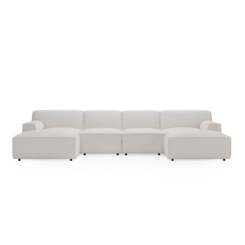 U Look modulares Ecksofa 380x160 cm, creme-beige I MONONI.PL