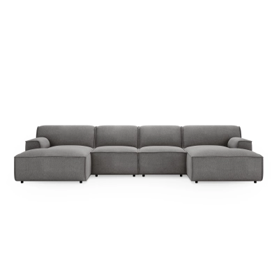 Komfortables Ecksofa U Look 5-Sitzer, 380x160 cm I MONONI.PL
