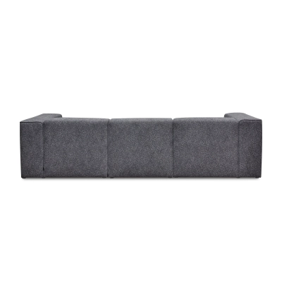 Grau Luss 3-Sitzer modular Ecke 320x160 cm boucle I MONONI.PL
