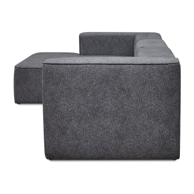 Szary narożnik  modułowy Luss  3 osobowy 320x160 cm boucle I MONONI.PL
