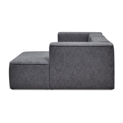 Grau Luss 3-Sitzer modular Ecke 320x160 cm boucle I MONONI.PL