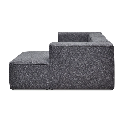 Szary narożnik  modułowy Luss  3 osobowy 320x160 cm boucle I MONONI.PL