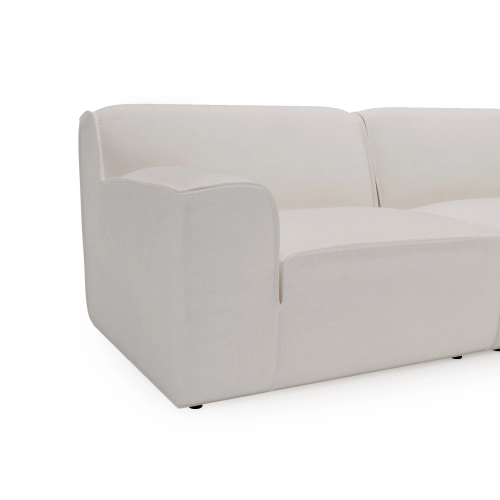 Sofa modułowa  Look, 220x103 cm, śmietankowy beż szenil I MONONI.PL
