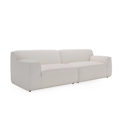 Sofa modułowa Look 4 osobowa 270x103 cm biały szenil I MONONI.PL
