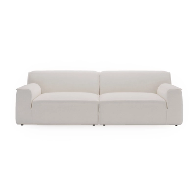 Modulares Sofa Look 4-Sitzer 270x103 cm weiß Chenille I MONONI.PL