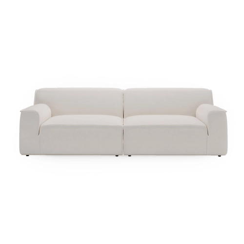 Sofa modułowa Look 4 osobowa 270x103 cm biały szenil I MONONI.PL