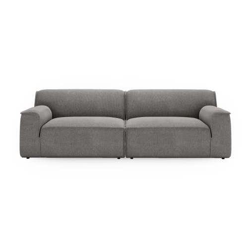 Modulares Sofa Look 4-Sitzer 270x103 cm hellgrau Chenille