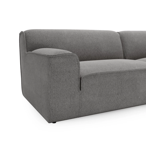 Sofa modułowa Look 4 osobowa 270x103 cm jasnoszary szenil
