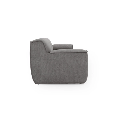 Modulares Sofa Look 4-Sitzer 270x103 cm hellgrau Chenille
