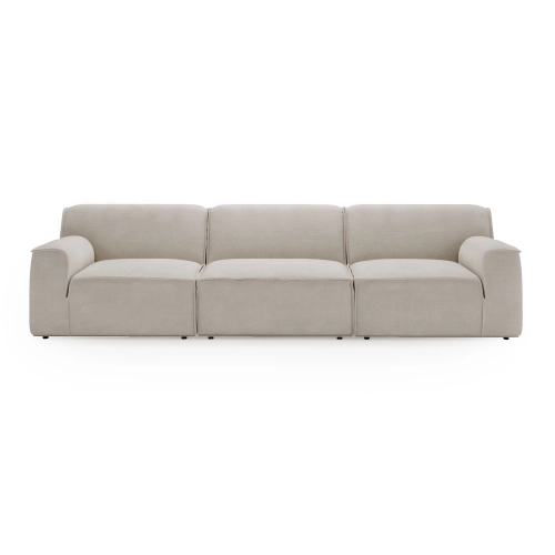 Modulares Sofa Look 6-Sitzer 300x103 cm beige Chenille I MONONI.PL