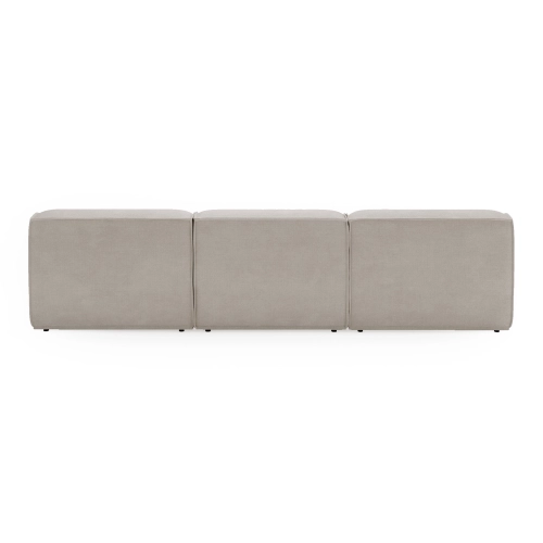 Modulares Sofa Look 6-Sitzer 300x103 cm beige Chenille I MONONI.PL