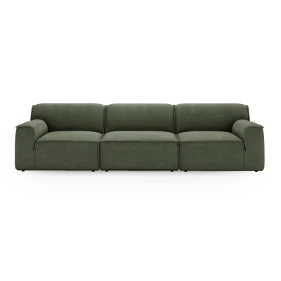Modulares Sofa Look 6 Sitzer 300x103 cm oliv Chenille I MONONI.PL