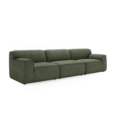 Modulares Sofa Look 6 Sitzer 300x103 cm oliv Chenille I MONONI.PL