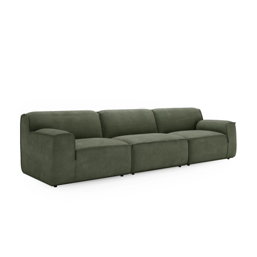 Modulares Sofa Look 6 Sitzer 300x103 cm oliv Chenille I MONONI.PL