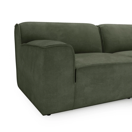 Modulares Sofa Look 6 Sitzer 300x103 cm oliv Chenille I MONONI.PL