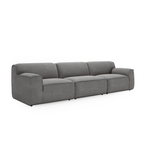 Modulares Sofa Look 6 Sitzer 300x103 cm oliv Chenille I MONONI.PL