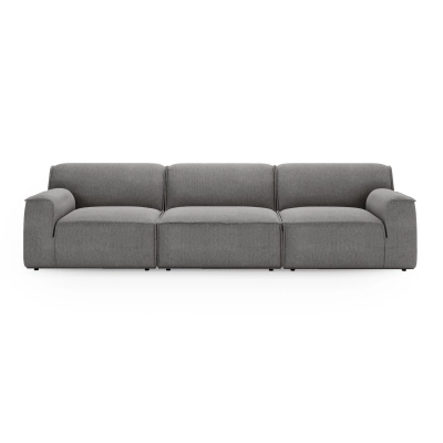 Modulares Sofa Look 6 Sitzer 300x103 cm oliv Chenille I MONONI.PL