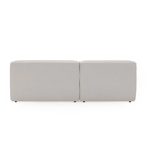 Narożnik modułowy L Look 3 osobowy 245x160 cm biały szenil | Mononi.pl