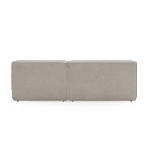 Modulares Ecksofa L Look 3-Sitzer 245x160 cm beige I MONONI.PL