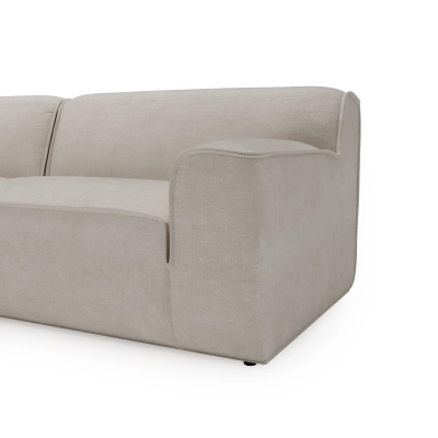 Modulares Ecksofa L Look 3-Sitzer 245x160 cm beige I MONONI.PL