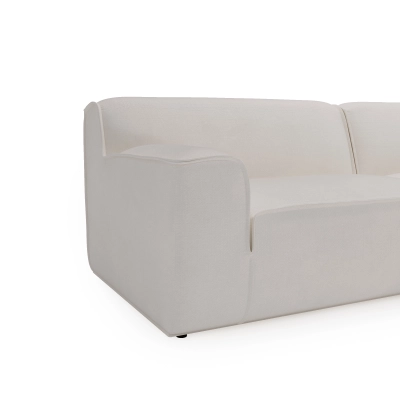 Modulares Ecksofa L Look 4-Sitzer 245x160 cm weiß Chenille I MONONI.PL
