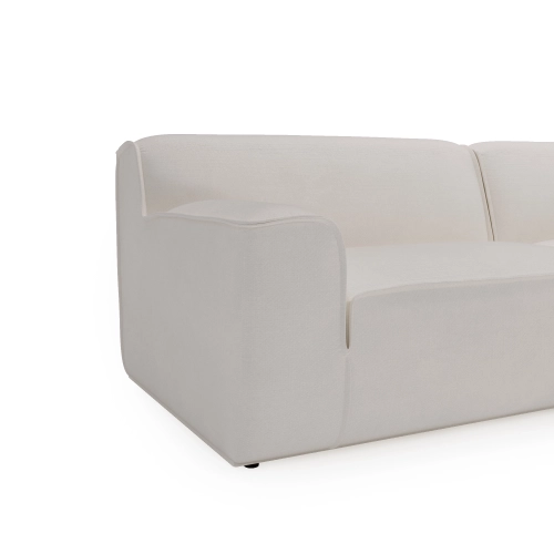 Modulares Ecksofa L Look 4-Sitzer 245x160 cm weiß Chenille I MONONI.PL