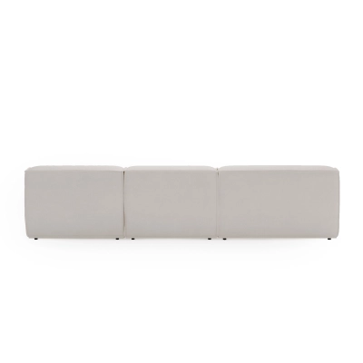 Modulares Ecksofa L Look 4-Sitzer 245x160 cm weiß Chenille I MONONI.PL
