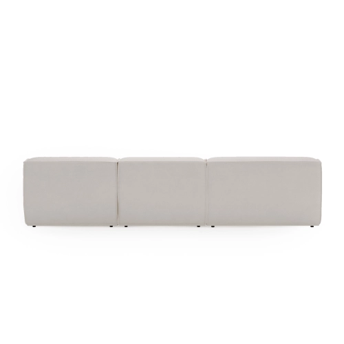 Modulares Ecksofa L Look 4-Sitzer 245x160 cm weiß Chenille I MONONI.PL