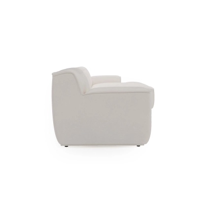 Modulares Ecksofa L Look 4-Sitzer 245x160 cm weiß Chenille I MONONI.PL