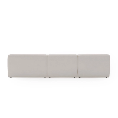 Modulares Ecksofa L Look 4-Sitzer 245x160 cm weiß Chenille I MONONI.PL