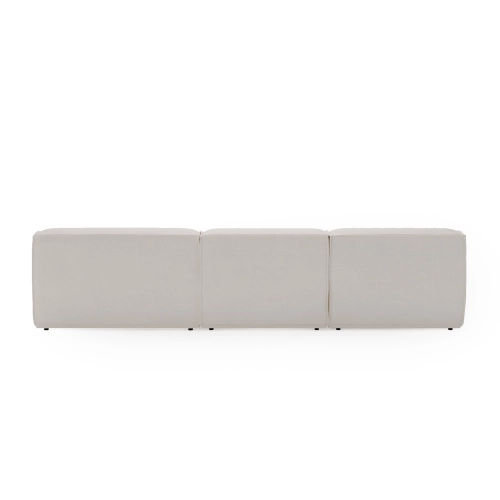 Narożnik modułowy L Look 4 osobowy 245x160 cm biały szenil I MONONI.PL
