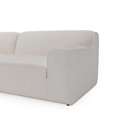 Narożnik modułowy L Look 4 osobowy 245x160 cm biały szenil I MONONI.PL