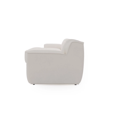 Narożnik modułowy L Look 4 osobowy 245x160 cm biały szenil I MONONI.PL