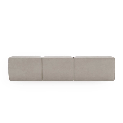 Modulares Ecksofa L Look 4-Sitzer 245x160cm beige Chenille I MONONI.PL