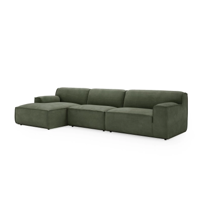 Modulares Ecksofa L Look 4-Sitzer 245x160cm oliv I MONONI.PL