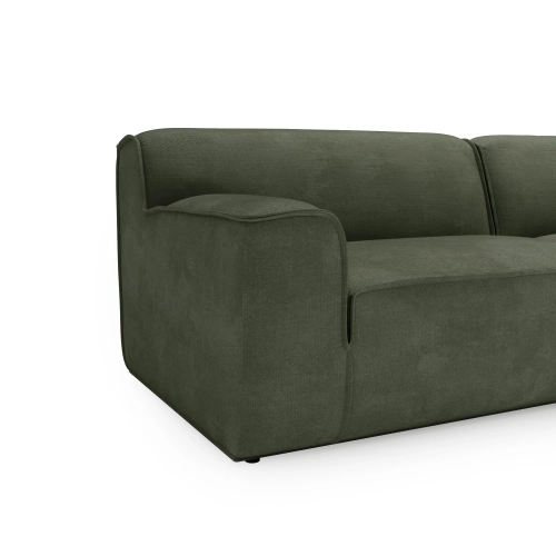 Narożnik modułowy L Look 4 osobowy 245x160cm oliwkowy I MONONI.PL