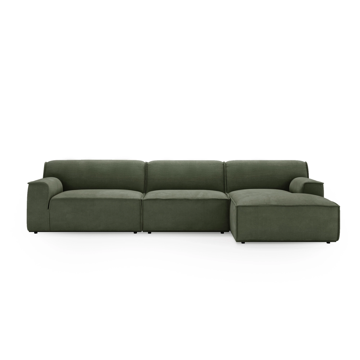 Modulares Ecksofa L Look 4-Sitzer 245x160cm oliv I MONONI.PL