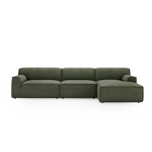Narożnik modułowy L Look 4 osobowy 245x160cm oliwkowy I MONONI.PL