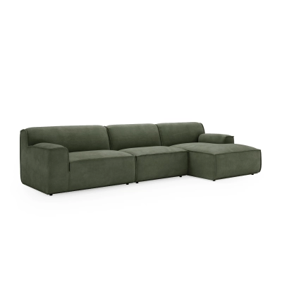 Modulares Ecksofa L Look 4-Sitzer 245x160cm oliv I MONONI.PL