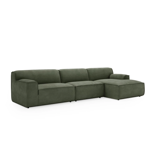 Modulares Ecksofa L Look 4-Sitzer 245x160cm oliv I MONONI.PL