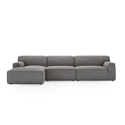 Narożnik modułowy L Look 4 osobowy 245x160cm jasnoszaryI MONONI.PL