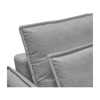 Klappbares Schlafsofa 247x187cm Lorena grau gestrickt MONONI.PL