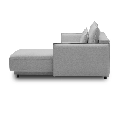 Klappbares Schlafsofa 247x187cm Lorena grau gestrickt MONONI.PL