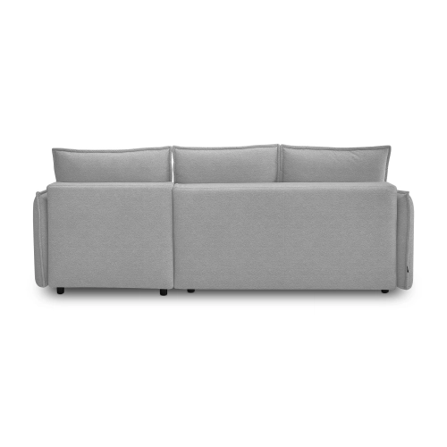Klappbares Schlafsofa 247x187cm Lorena grau gestrickt MONONI.PL
