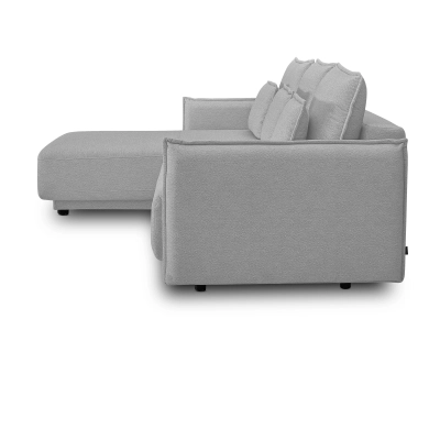 Klappbares Schlafsofa 247x187cm Lorena grau gestrickt MONONI.PL