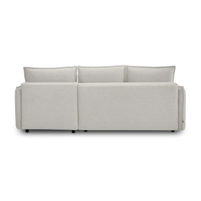 Klappbares Schlafsofa 247x187cm Lorena hellgrau gestrickt I MONONI.PL