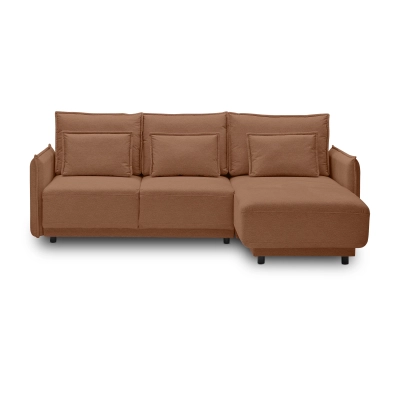 Klappbares Schlafsofa 247x187cm Lorena Koralle stricken I MONONI.PL