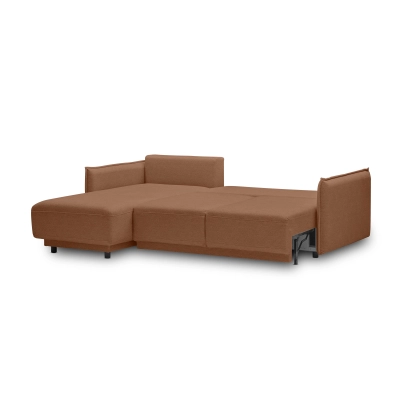 Klappbares Schlafsofa 247x187cm Lorena Koralle stricken I MONONI.PL