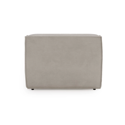 S 110x160 cm Look Chaise Longue mit Armlehne beige Chenille |MONI.PL